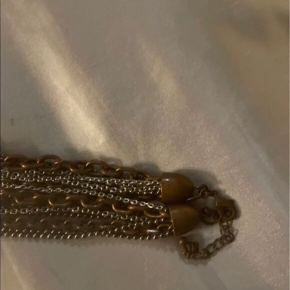 Lia Sofia wayfarer multi chain convertible necklace crystal silver bling - Picture 7 of 7